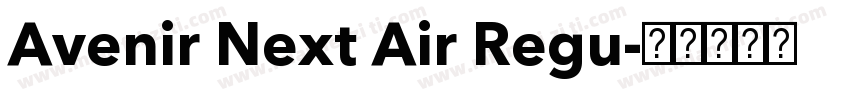 Avenir Next Air Regu字体转换